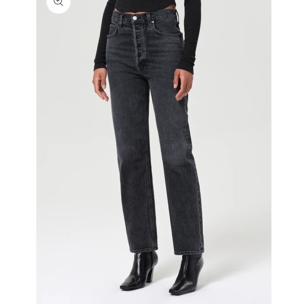 AGOLDE High Rise 90s Pinch Jeans - Black- Size 23